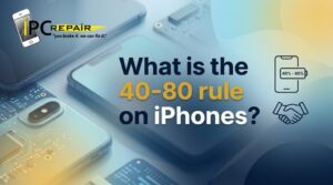 What is the 40-80 rule on iPhones?