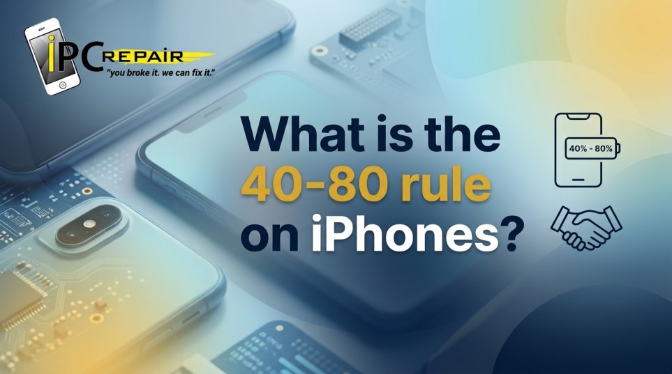 What is the 40-80 rule on iPhones?